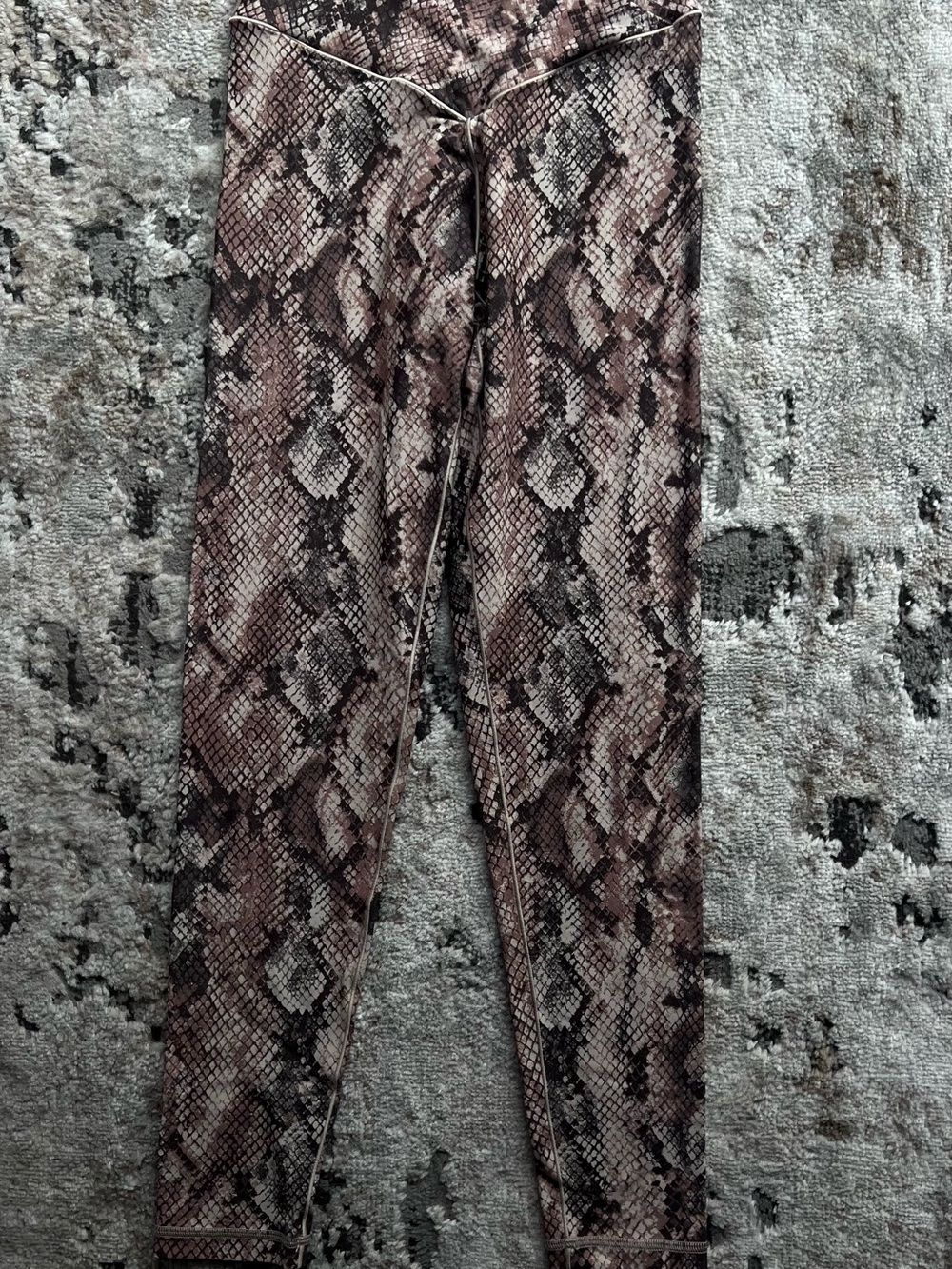 aerie Snake Print Leggings in Brown and Black